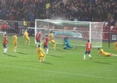 Ball vapourised as it struck the back of the net (Tony Cole)